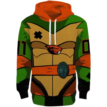 custom oregon state beavers superhero armor orange green hoodie best selling