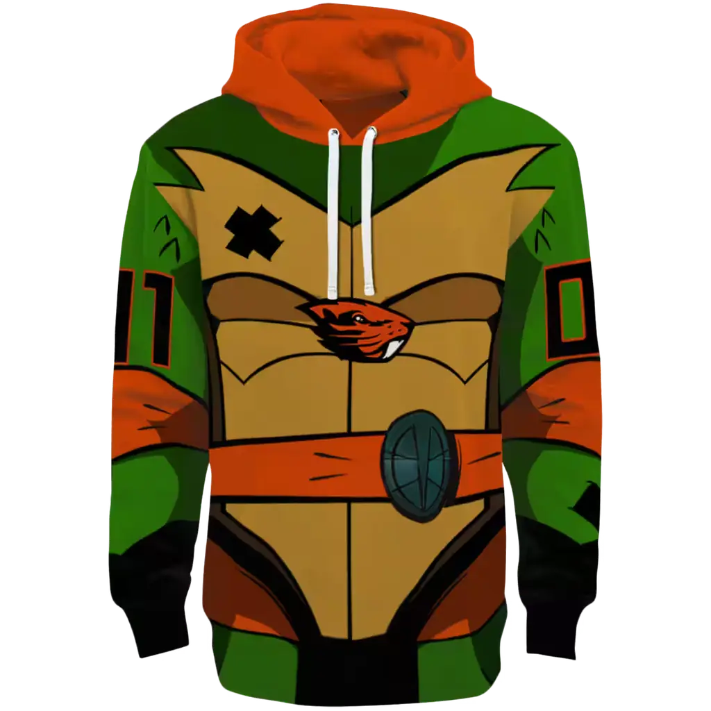 custom oregon state beavers superhero armor orange green hoodie best selling custom oregon state beavers superhero armor orange green hoodie best selling