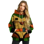 custom oregon state beavers superhero armor orange green hoodie best selling