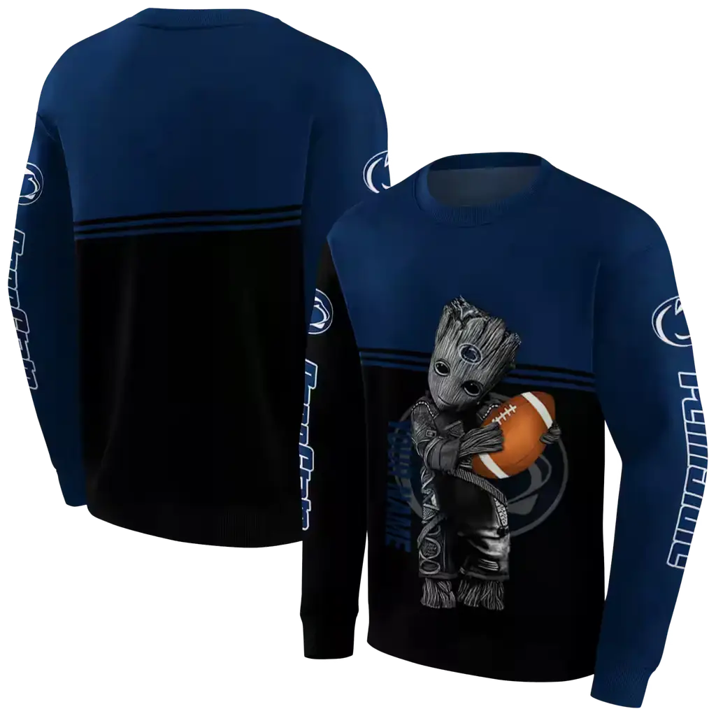 custom penn state nittany lions baby groot blue black hoodie premium grade custom penn state nittany lions baby groot blue black hoodie premium grade