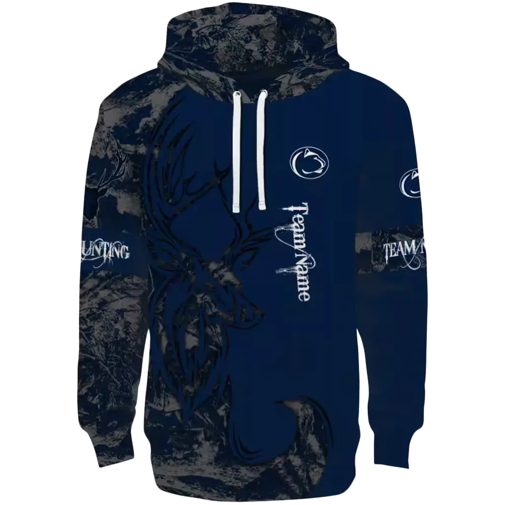 custom penn state nittany lions deer silhouette blue hoodie best selling custom penn state nittany lions deer silhouette blue hoodie best selling