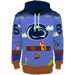 custom penn state nittany lions mario blue black hoodie best selling