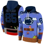 custom penn state nittany lions mario blue black hoodie best selling