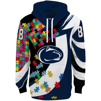 custom penn state nittany lions puzzle pieces blue hoodie best selling