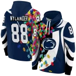 custom penn state nittany lions puzzle pieces blue hoodie best selling