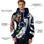 custom penn state nittany lions puzzle pieces blue hoodie best selling