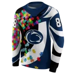 custom penn state nittany lions puzzle pieces blue hoodie best selling