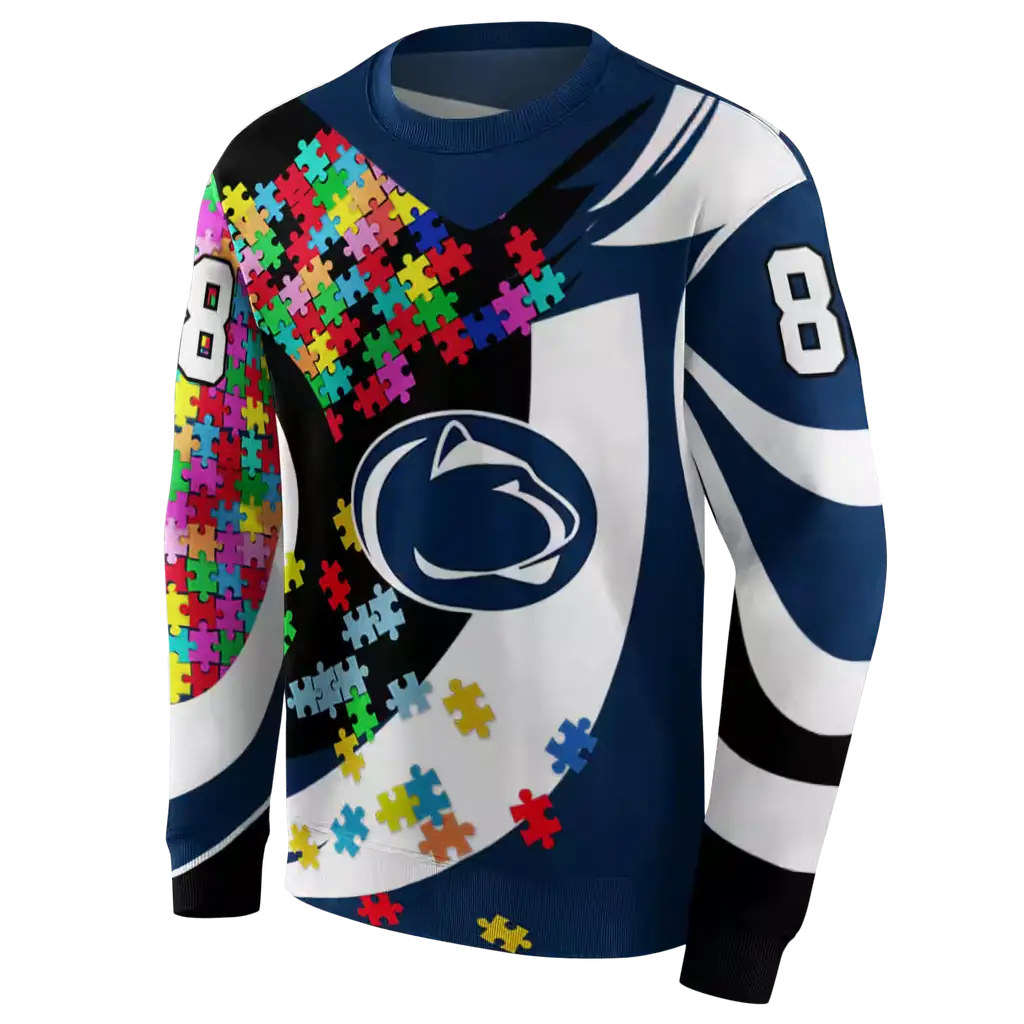 custom penn state nittany lions puzzle pieces blue hoodie new arrival custom penn state nittany lions puzzle pieces blue hoodie new arrival