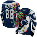 custom penn state nittany lions puzzle pieces blue hoodie best selling