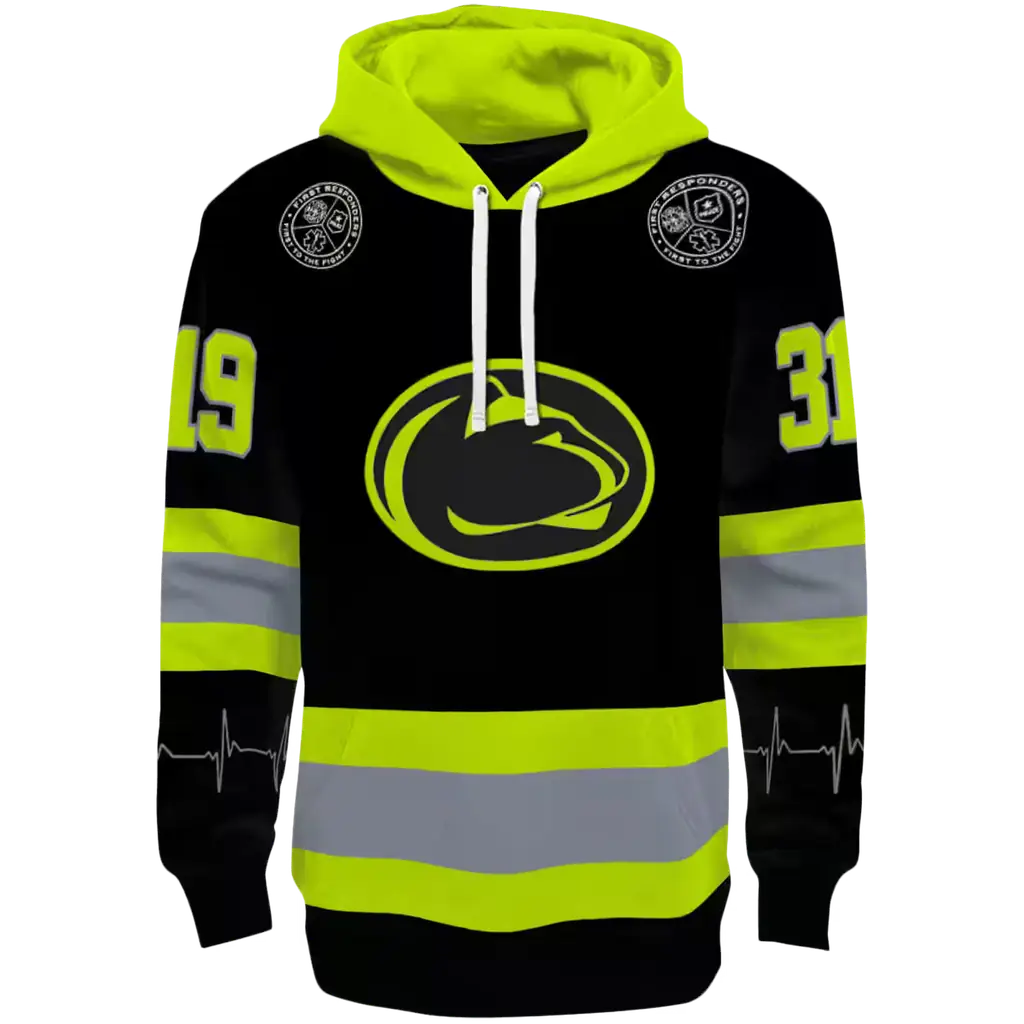 custom penn state nittany lions safety motif black neon green hoodie best selling custom penn state nittany lions safety motif black neon green hoodie best selling