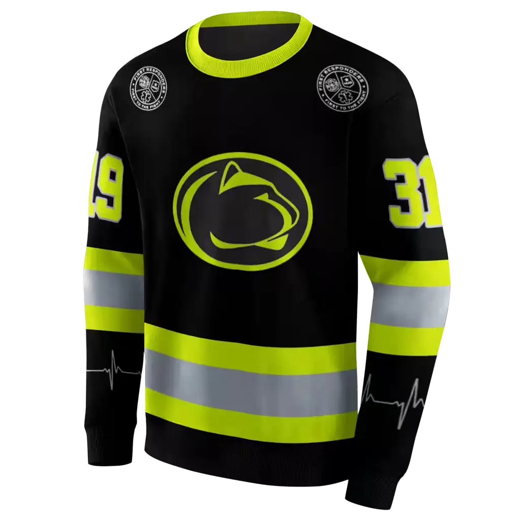 custom penn state nittany lions safety motif black neon green hoodie new arrival custom penn state nittany lions safety motif black neon green hoodie new arrival