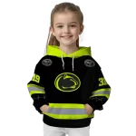 custom penn state nittany lions safety motif black neon green hoodie best selling