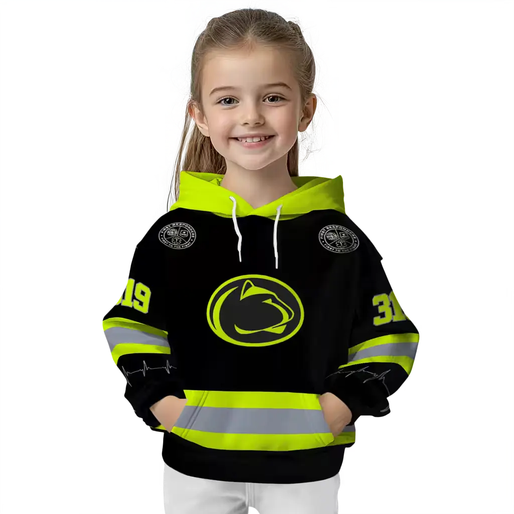 custom penn state nittany lions safety motif black neon green hoodie top rated custom penn state nittany lions safety motif black neon green hoodie top rated