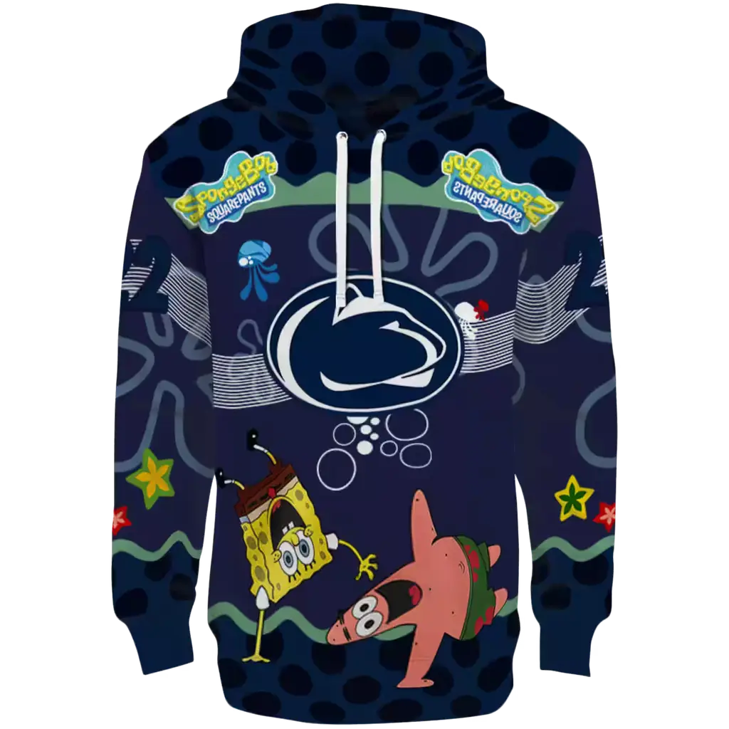 custom penn state nittany lions spongebob patrick star blue navy hoodie best selling custom penn state nittany lions spongebob patrick star blue navy hoodie best selling