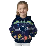 custom penn state nittany lions spongebob patrick star blue navy hoodie best selling