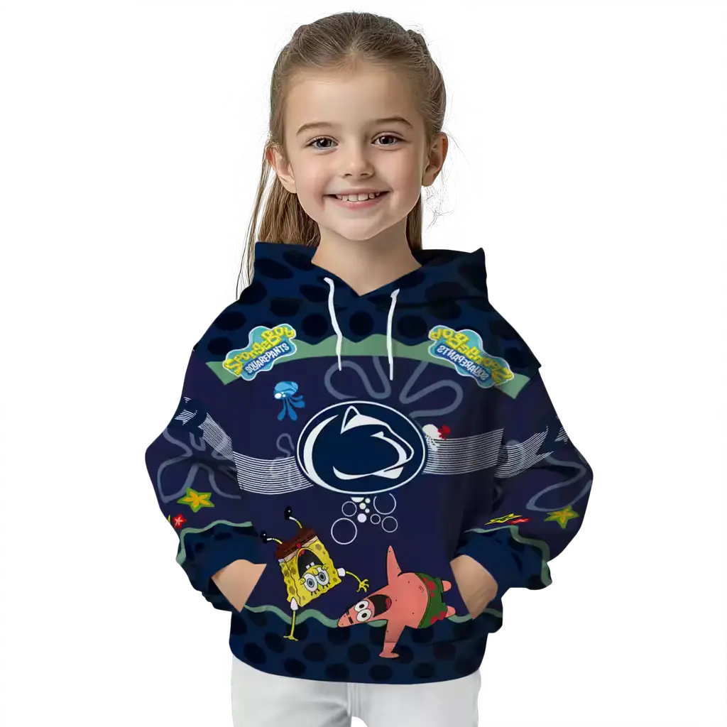 custom penn state nittany lions spongebob patrick star blue navy hoodie top rated custom penn state nittany lions spongebob patrick star blue navy hoodie top rated