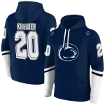 custom penn state nittany lions striped sleeves blue hoodie best selling