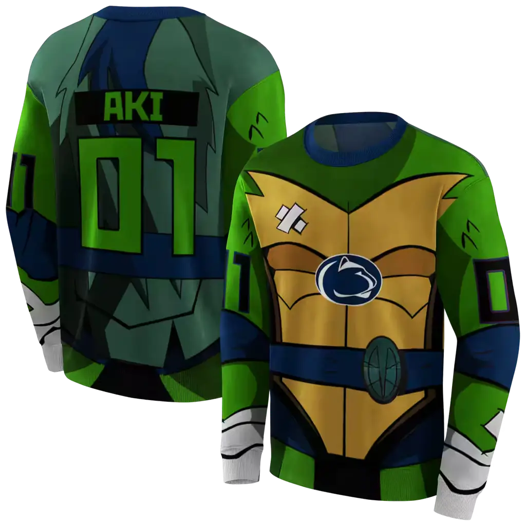custom penn state nittany lions superhero armor blue green hoodie premium grade custom penn state nittany lions superhero armor blue green hoodie premium grade