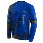 custom pittsburgh panthers deer silhouette royal blue hoodie best selling
