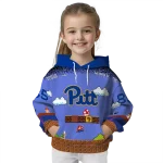 custom pittsburgh panthers mario blue black hoodie best selling