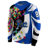 custom pittsburgh panthers puzzle pieces royal blue hoodie best selling