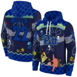 custom pittsburgh panthers spongebob patrick star royal blue navy hoodie best selling