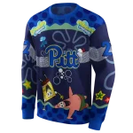 custom pittsburgh panthers spongebob patrick star royal blue navy hoodie best selling