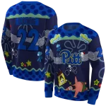 custom pittsburgh panthers spongebob patrick star royal blue navy hoodie best selling