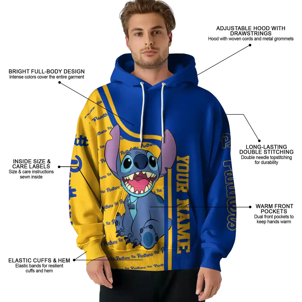 custom pittsburgh panthers stitch royal blue hoodie latest model custom pittsburgh panthers stitch royal blue hoodie latest model