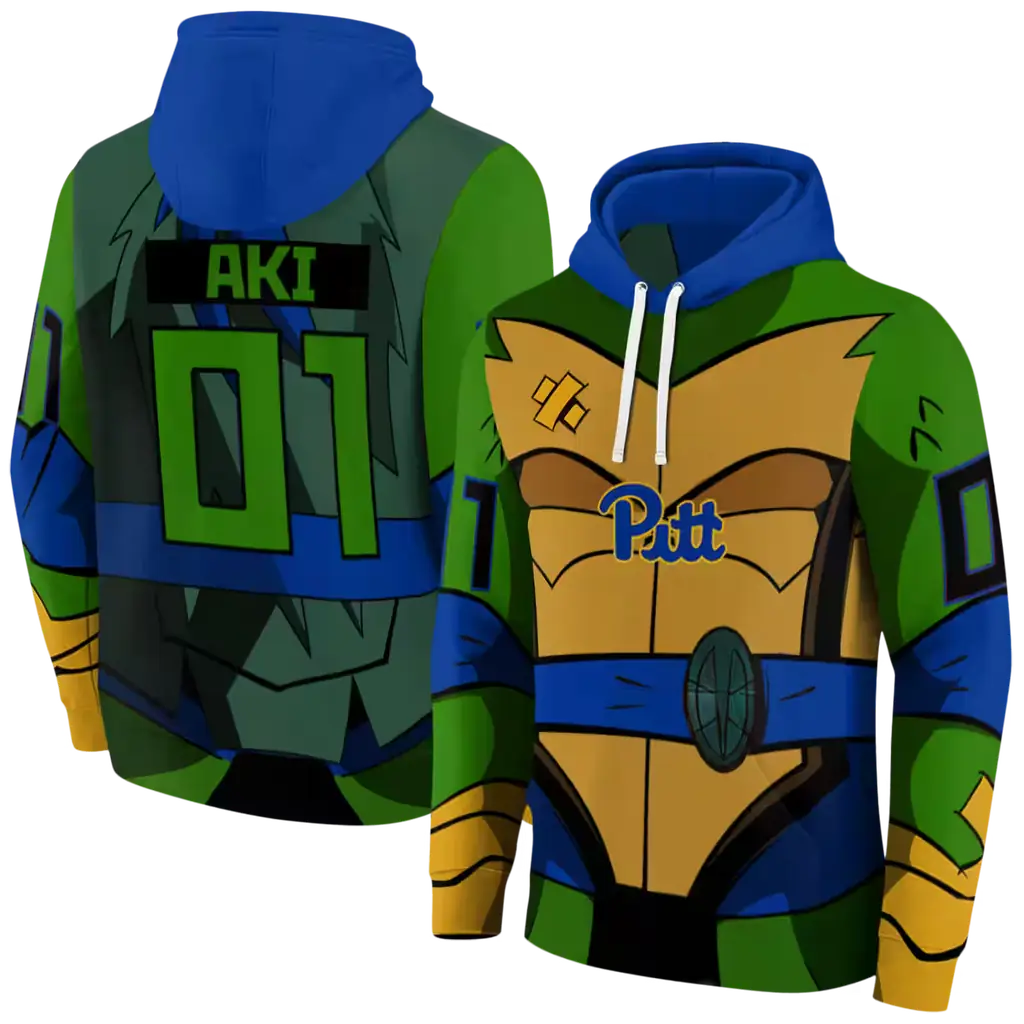 custom pittsburgh panthers superhero armor royal blue green hoodie fashion forward custom pittsburgh panthers superhero armor royal blue green hoodie fashion forward