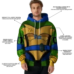 custom pittsburgh panthers superhero armor royal blue green hoodie best selling