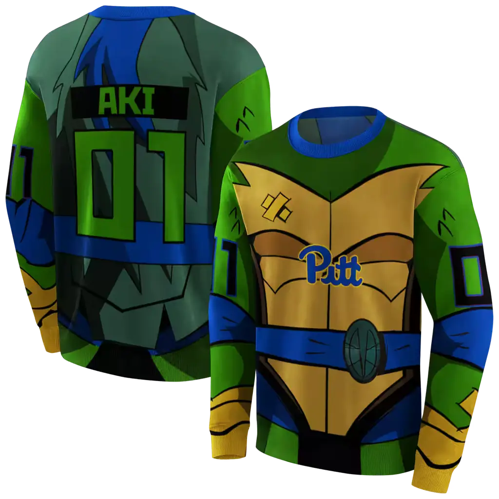 custom pittsburgh panthers superhero armor royal blue green hoodie premium grade custom pittsburgh panthers superhero armor royal blue green hoodie premium grade
