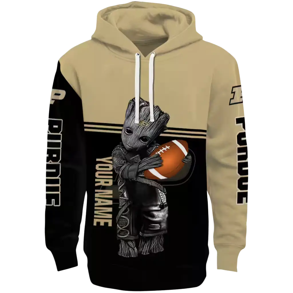 custom purdue boilermakers baby groot gold black hoodie best selling custom purdue boilermakers baby groot gold black hoodie best selling