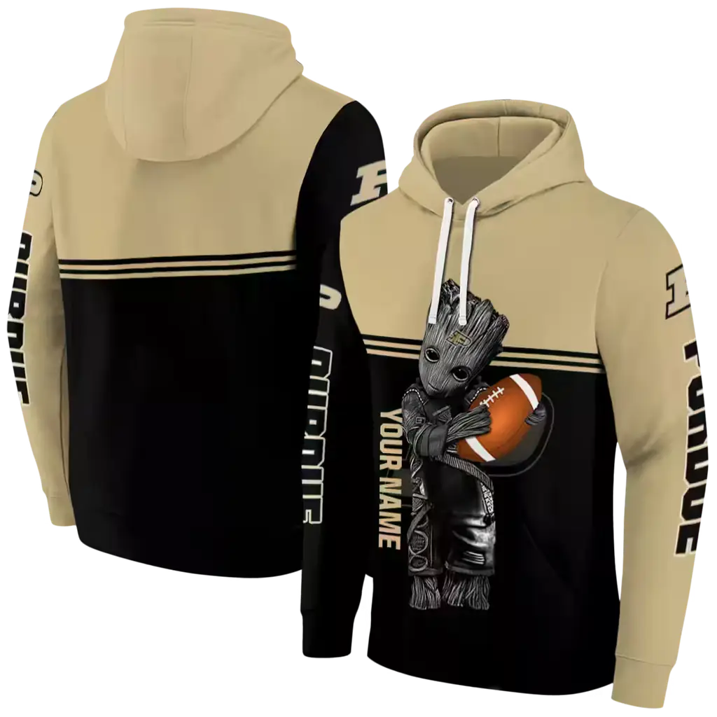 custom purdue boilermakers baby groot gold black hoodie fashion forward custom purdue boilermakers baby groot gold black hoodie fashion forward