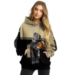 custom purdue boilermakers baby groot gold black hoodie best selling