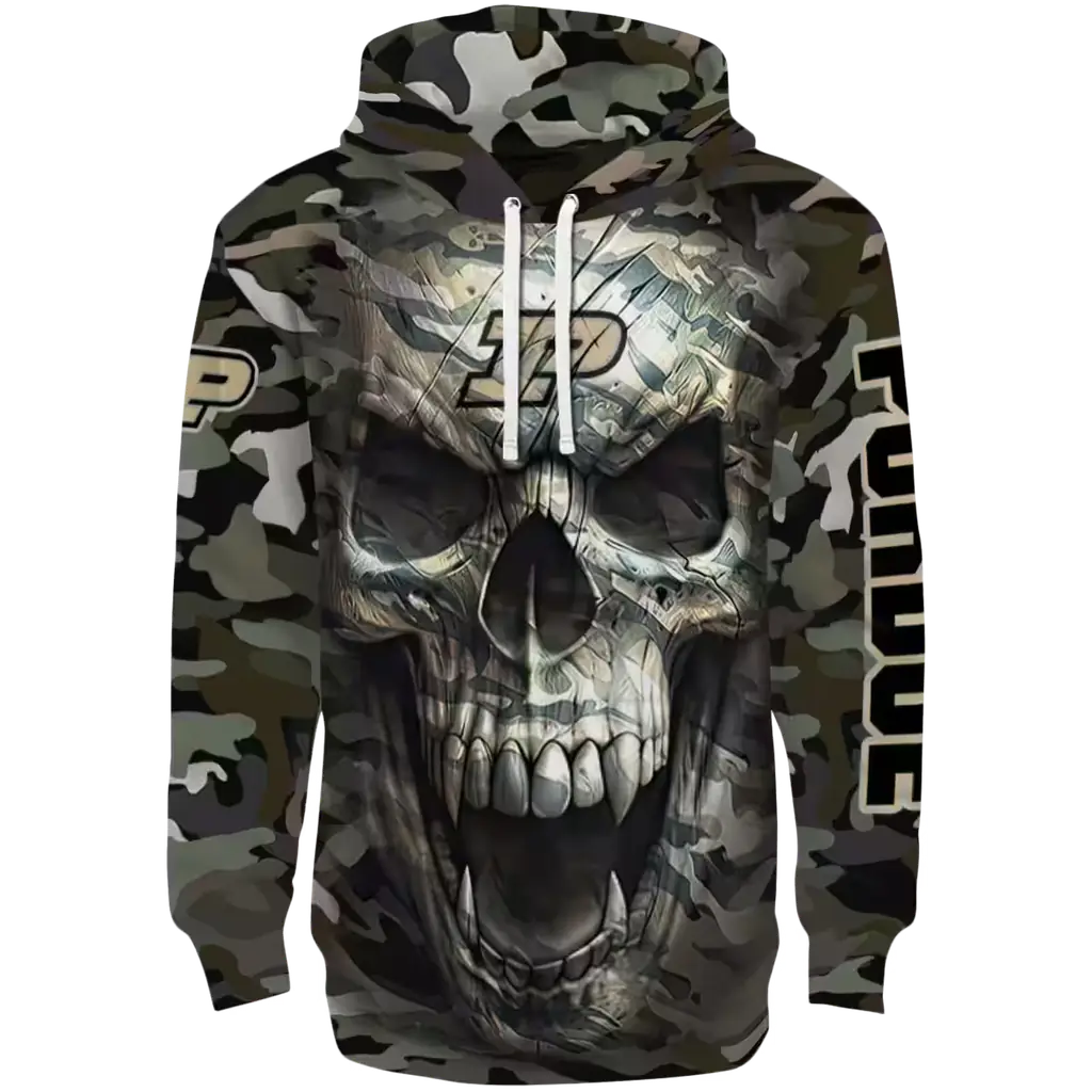 custom purdue boilermakers camo skull hoodie best selling custom purdue boilermakers camo skull hoodie best selling