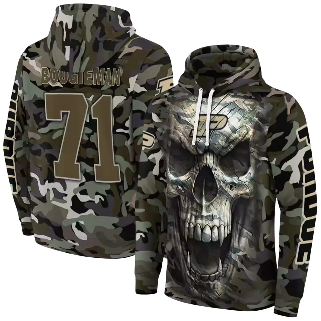 custom purdue boilermakers camo skull hoodie fashion forward custom purdue boilermakers camo skull hoodie fashion forward