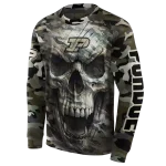 custom purdue boilermakers camo skull hoodie best selling