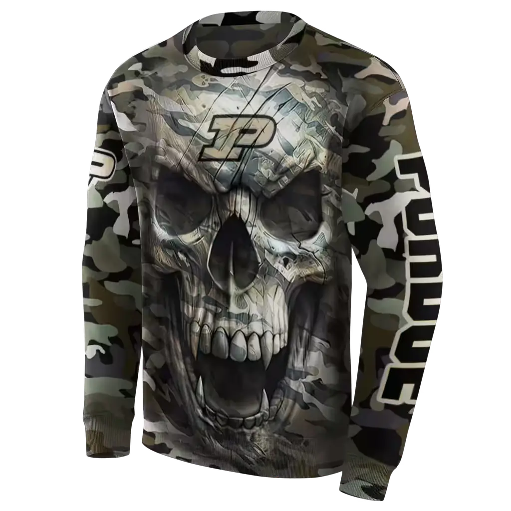 custom purdue boilermakers camo skull hoodie new arrival custom purdue boilermakers camo skull hoodie new arrival