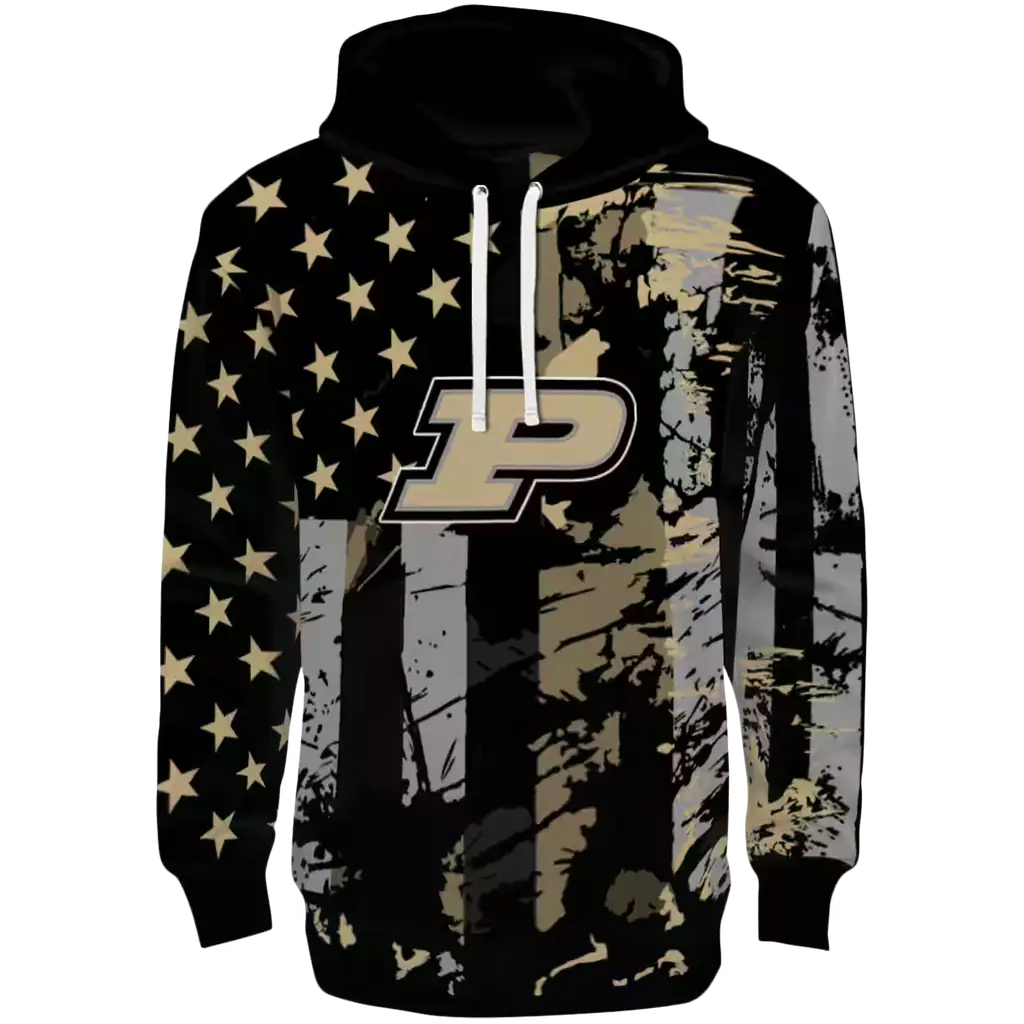 custom purdue boilermakers distressed flag gold black hoodie best selling custom purdue boilermakers distressed flag gold black hoodie best selling