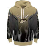 custom purdue boilermakers flame design gold hoodie best selling