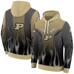 custom purdue boilermakers flame design gold hoodie best selling