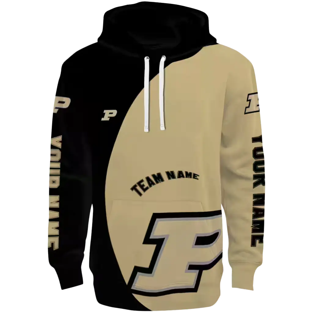 custom purdue boilermakers minimalist design gold black hoodie best selling custom purdue boilermakers minimalist design gold black hoodie best selling