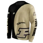 custom purdue boilermakers minimalist design gold black hoodie best selling