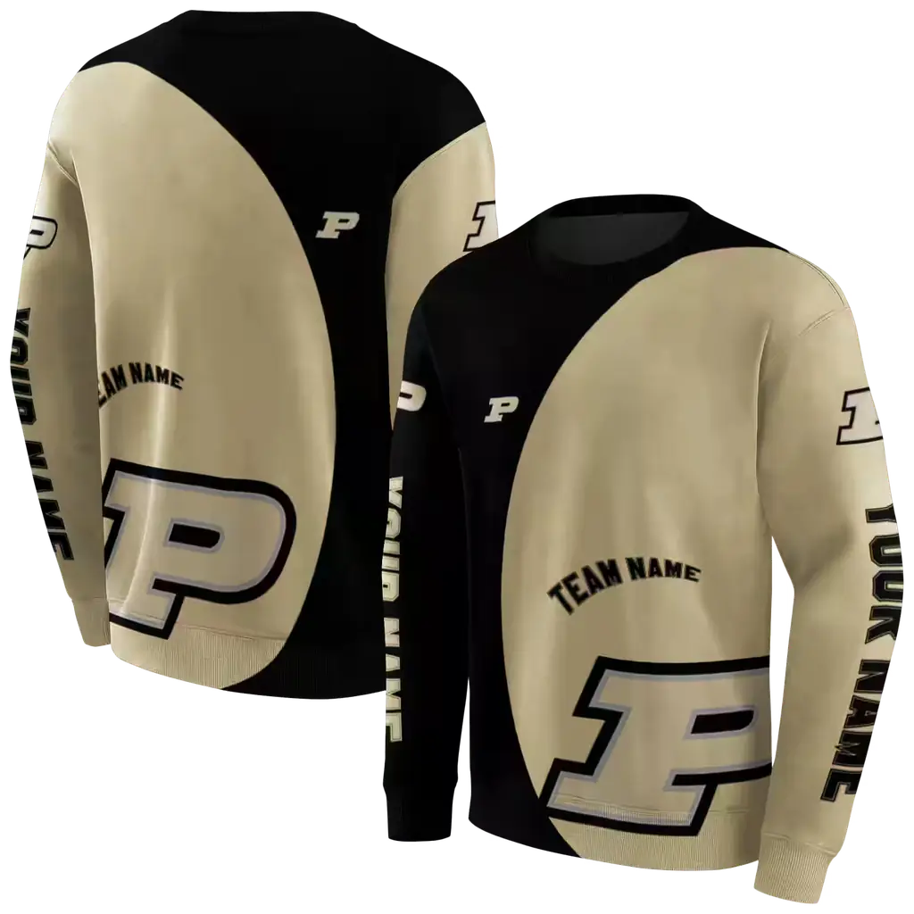 custom purdue boilermakers minimalist design gold black hoodie premium grade custom purdue boilermakers minimalist design gold black hoodie premium grade