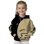 custom purdue boilermakers minimalist design gold black hoodie best selling