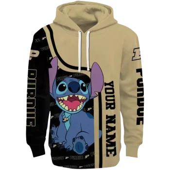 custom purdue boilermakers stitch gold hoodie best selling