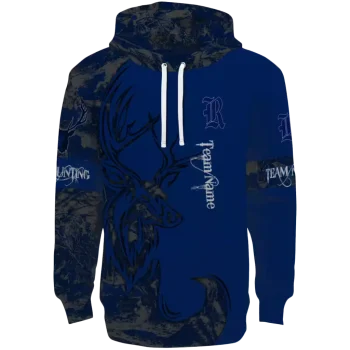 custom rice owls deer silhouette navy blue hoodie best selling