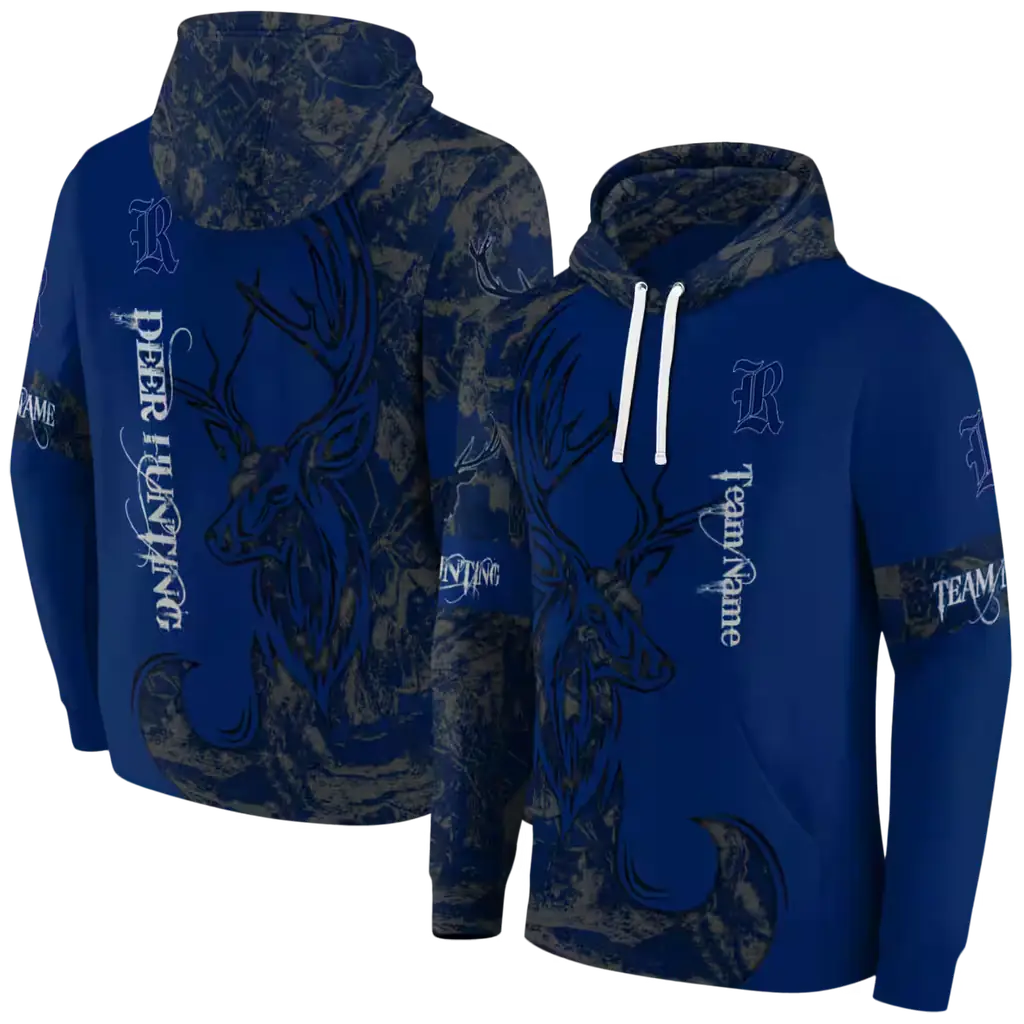 custom rice owls deer silhouette navy blue hoodie fashion forward custom rice owls deer silhouette navy blue hoodie fashion forward