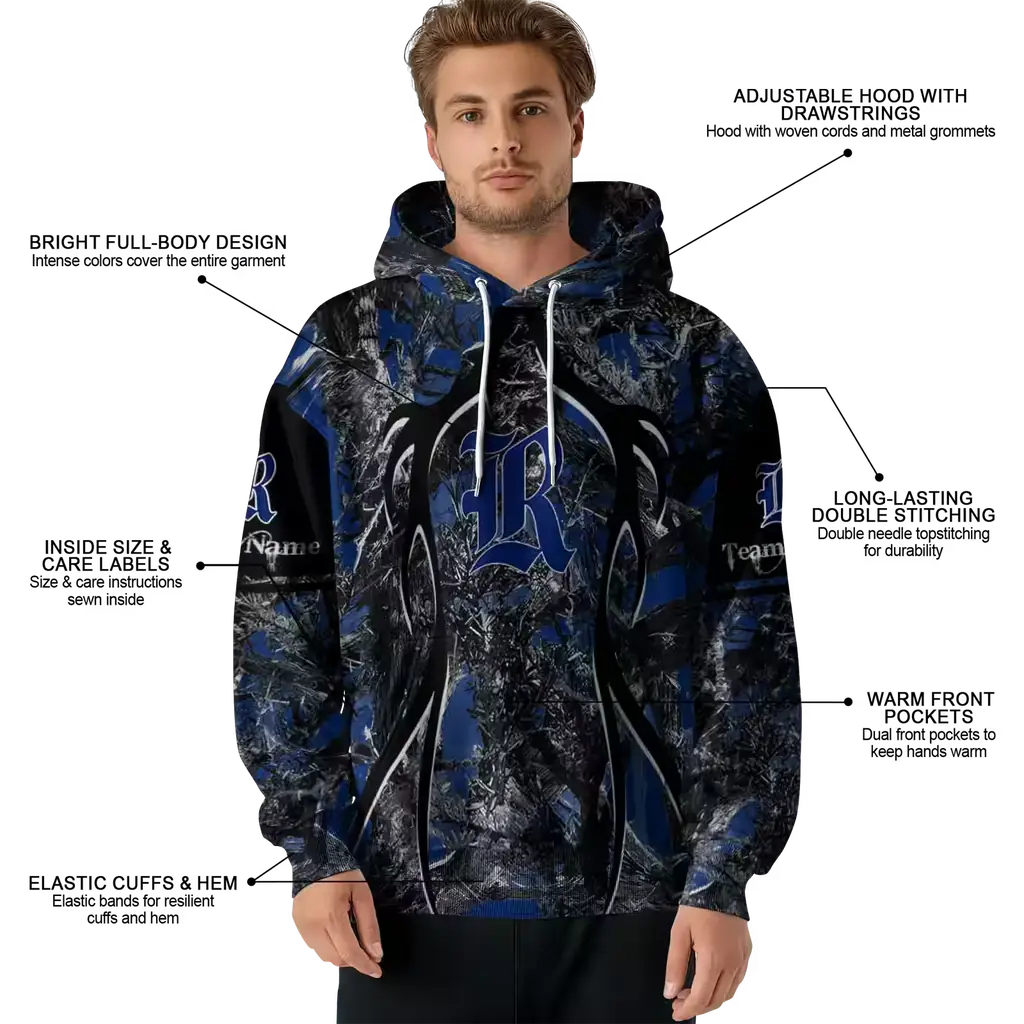 custom rice owls hunting theme navy blue black hoodie latest model custom rice owls hunting theme navy blue black hoodie latest model
